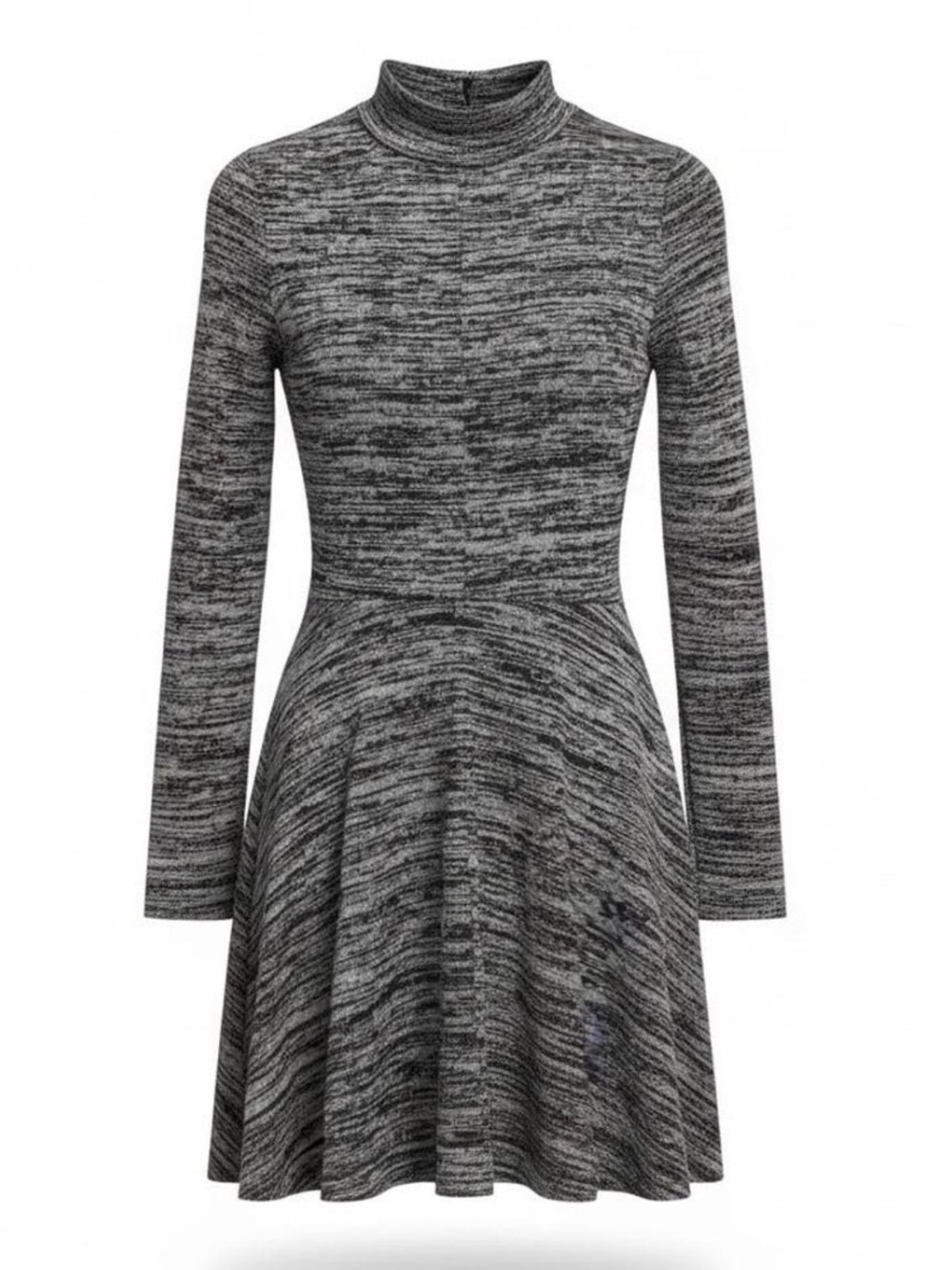 Wet Seal Gray/Black/White Space Dye Fit & Flare Dress Size XS